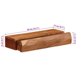 vidaXL Wandschappen 2 st 30x17x8 cm massief acaciahout