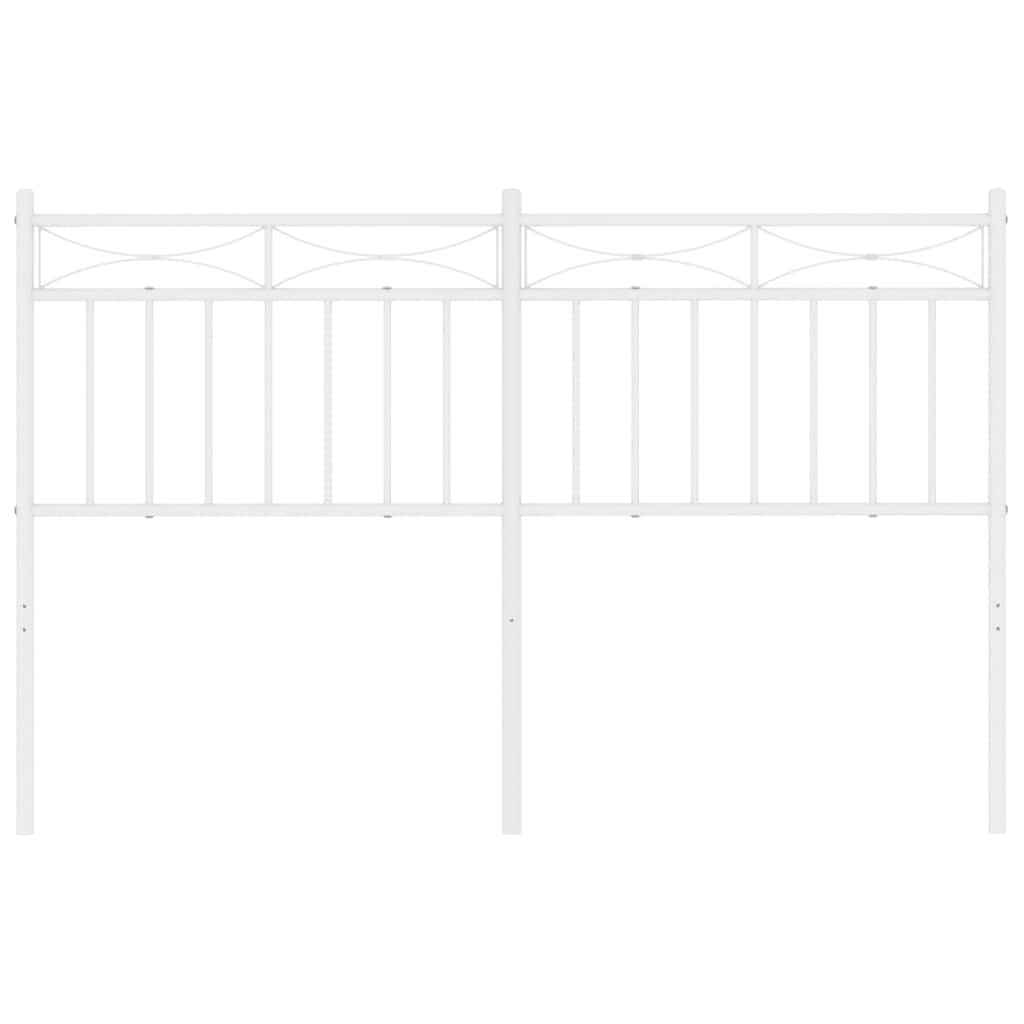vidaXL Vervangend hoofdbord 75 cm metaal zwart