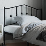 vidaXL Replacement Headboard 90 cm Metal Black