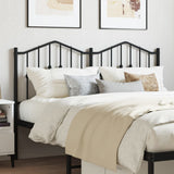 vidaXL Replacement Headboard 90 cm Metal Black