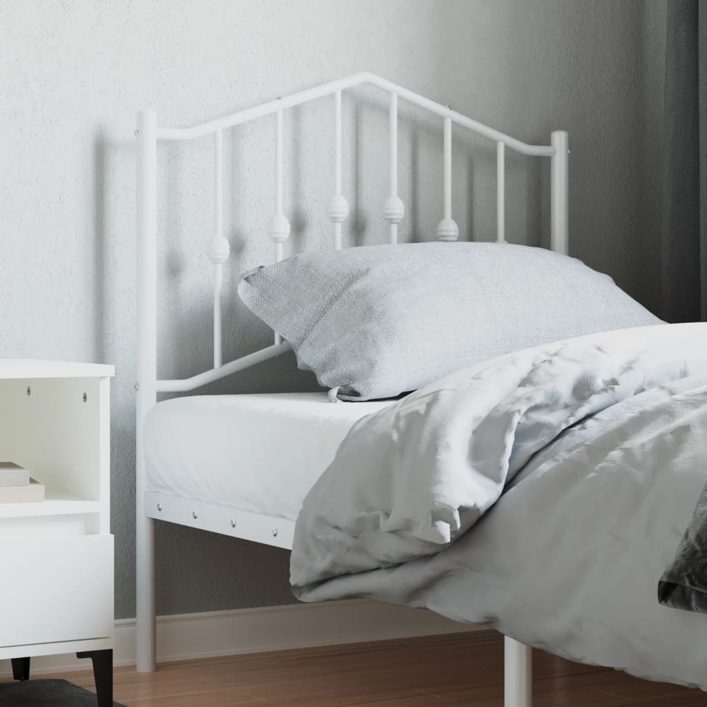 vidaXL Replacement Headboard 90 cm Metal Black
