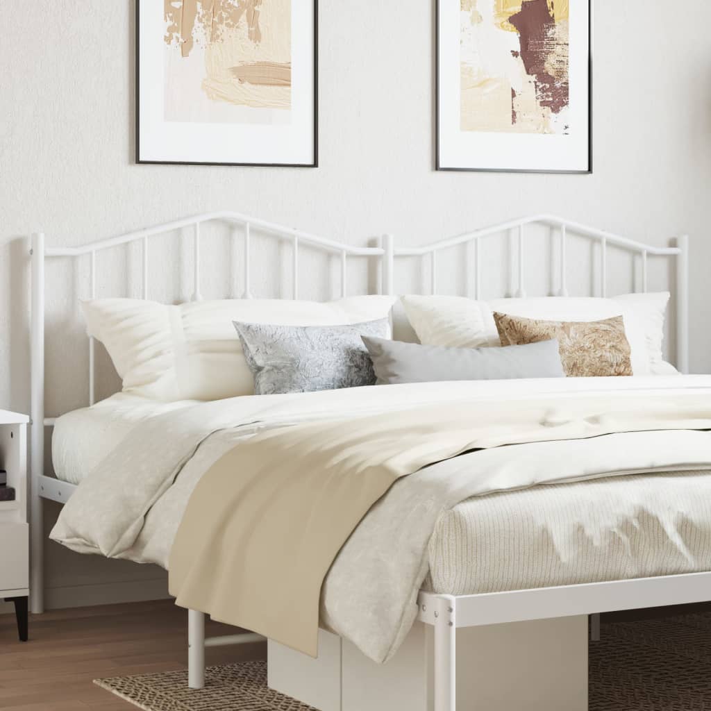 vidaXL Replacement Headboard 90 cm Metal Black