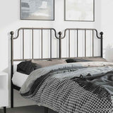 vidaXL Replacement Headboard 90 cm Metal Black