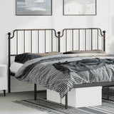vidaXL Replacement Headboard 90 cm Metal Black