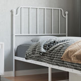 vidaXL Replacement Headboard 90 cm Metal Black