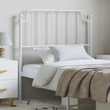 vidaXL Replacement Headboard 90 cm Metal Black
