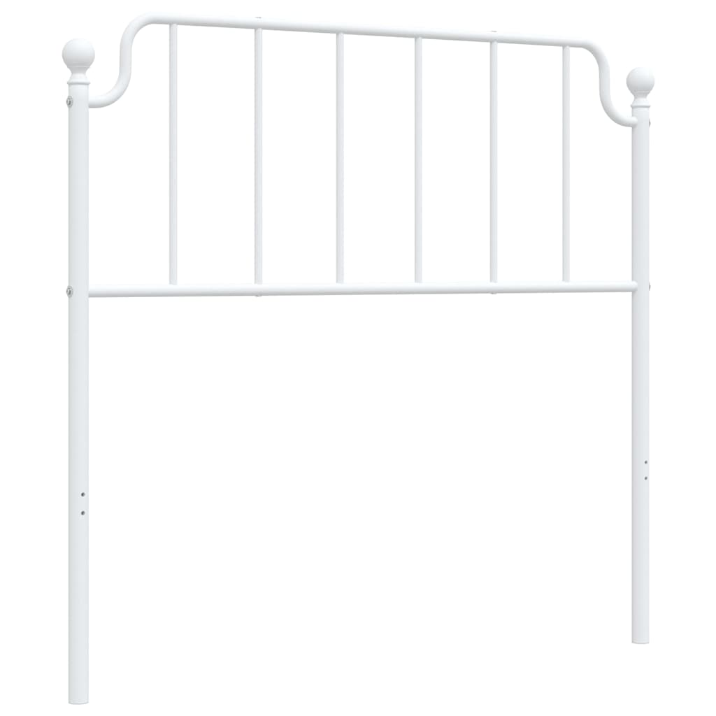 vidaXL Replacement Headboard 90 cm Metal Black