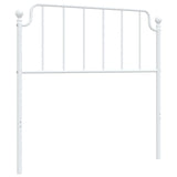 vidaXL Replacement Headboard 90 cm Metal Black