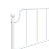 vidaXL Replacement Headboard 90 cm Metal Black