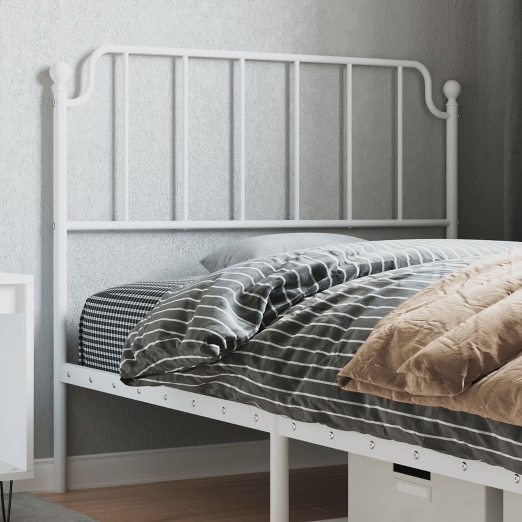 vidaXL Replacement Headboard 90 cm Metal Black