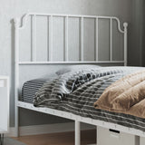 vidaXL Replacement Headboard 90 cm Metal Black