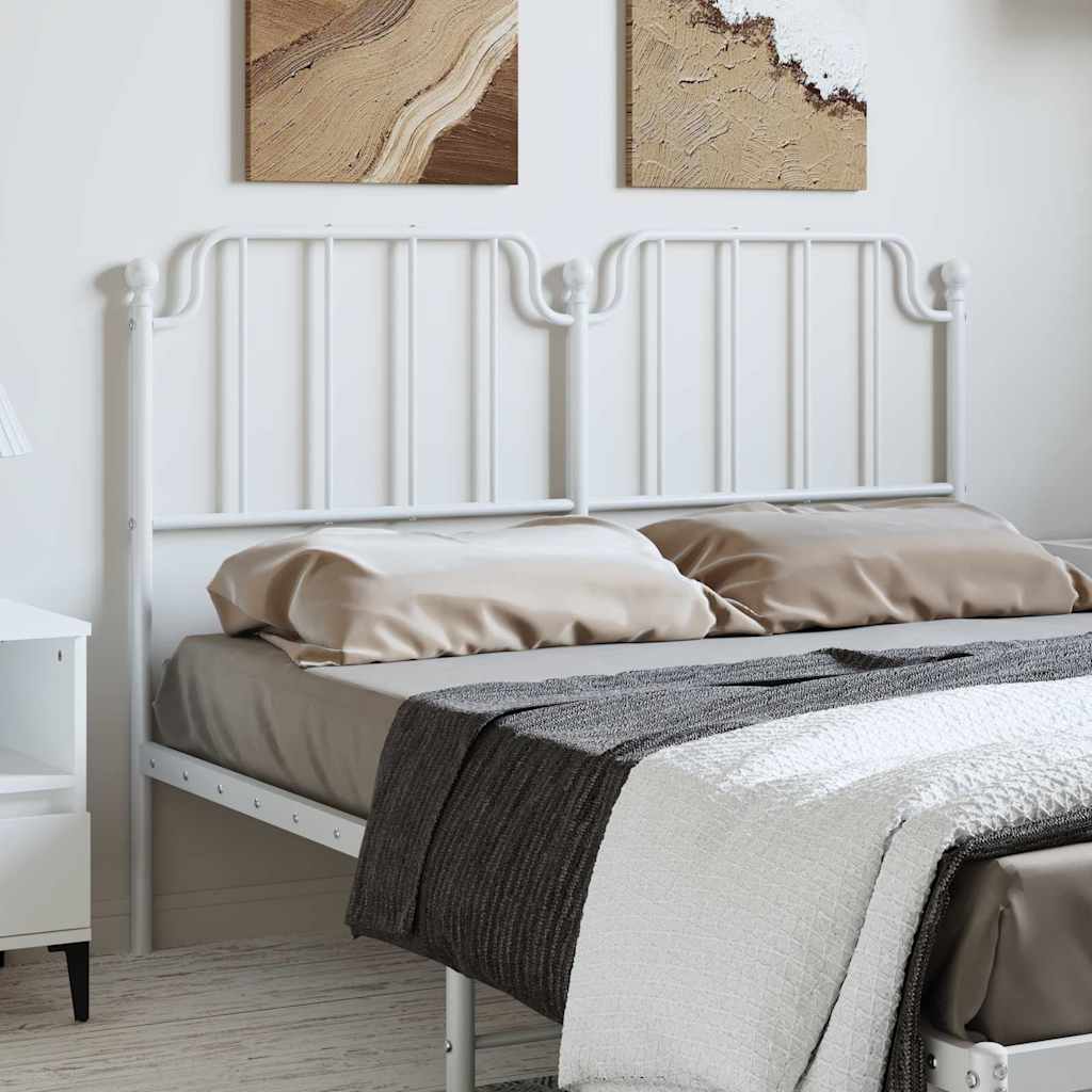 vidaXL Replacement Headboard 90 cm Metal Black