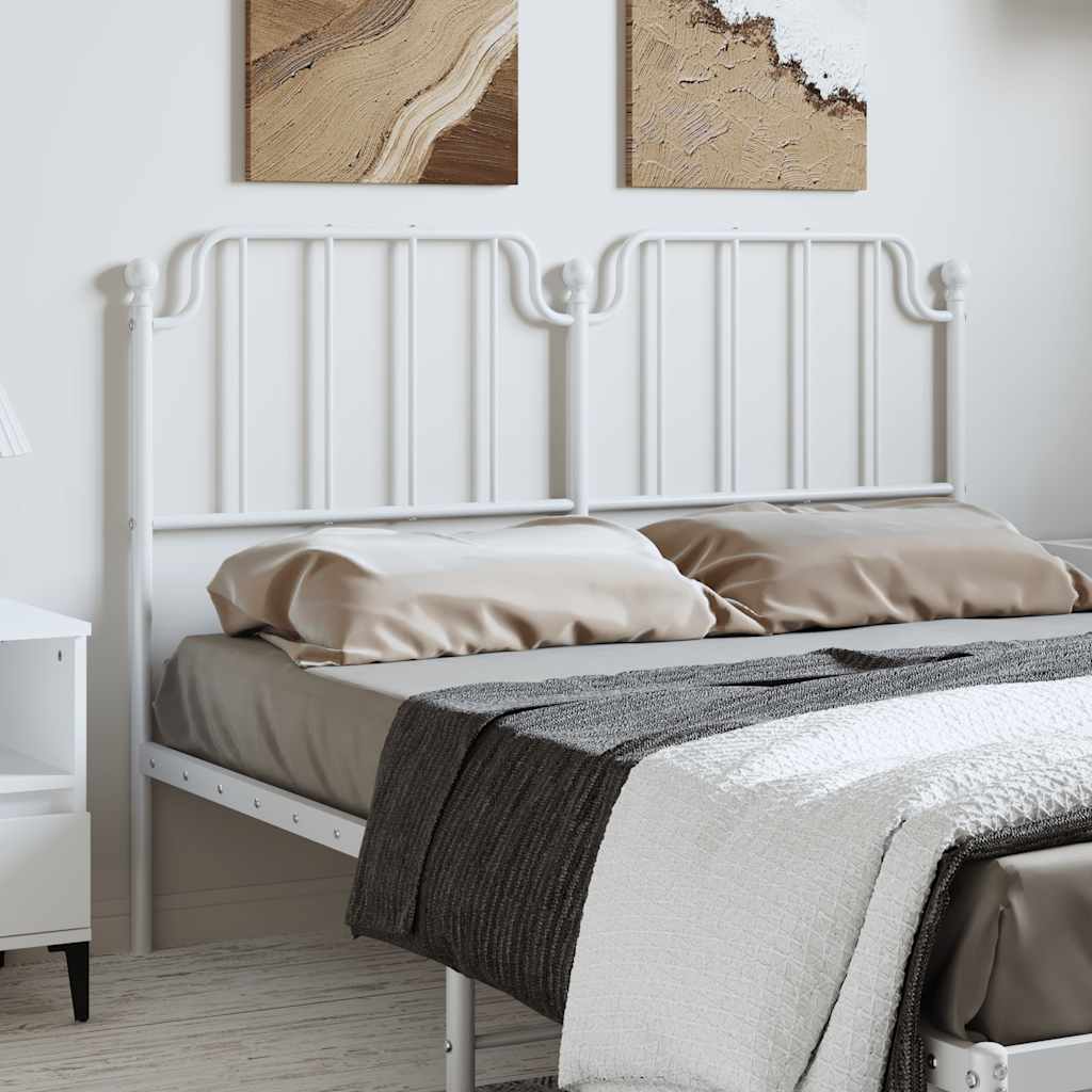 vidaXL Replacement Headboard 90 cm Metal Black