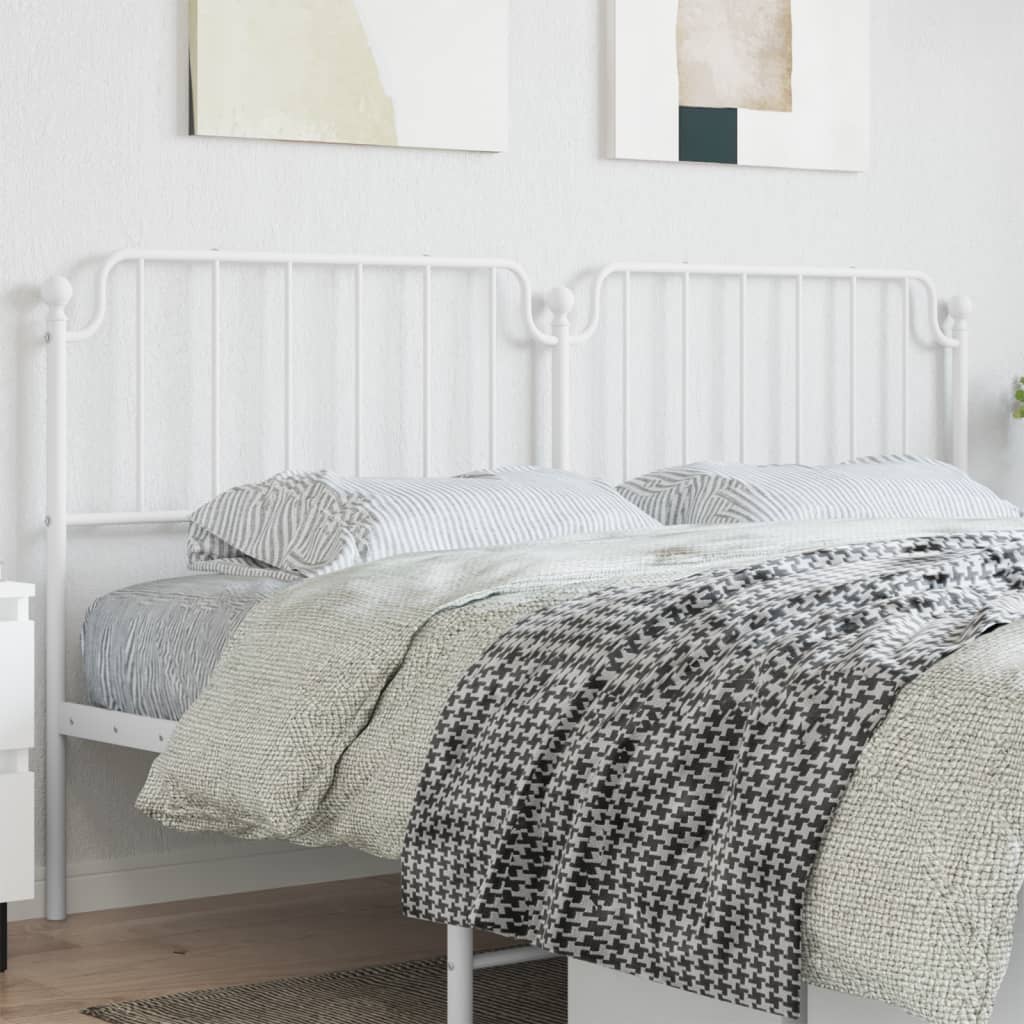vidaXL Replacement Headboard 90 cm Metal Black
