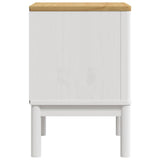 vidaXL Nachtkastje FLORO 45x39x57 cm massief grenenhout wasbruin