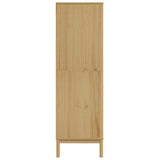 vidaXL Kledingkast FLORO 77x53x171 cm massief grenenhout wasbruin