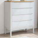 vidaXL Chest of Drawers FLORO Solid Pine Wash Brown