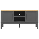vidaXL Tv-meubel FLORO 114x43x55 cm massief grenenhout wasbruin