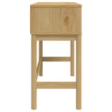 vidaXL Console Table FLORO 89.5x36.5x73 cm Solid Pine Waxed Brown