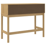 vidaXL Console Table FLORO 89.5x36.5x73 cm Solid Pine Waxed Brown