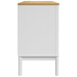 vidaXL Sideboard FLORO 114x43x74 cm solid pine wash brown