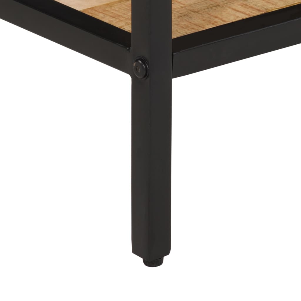 vidaXL Salontafel 45x45x35 cm massief ruw mangohout