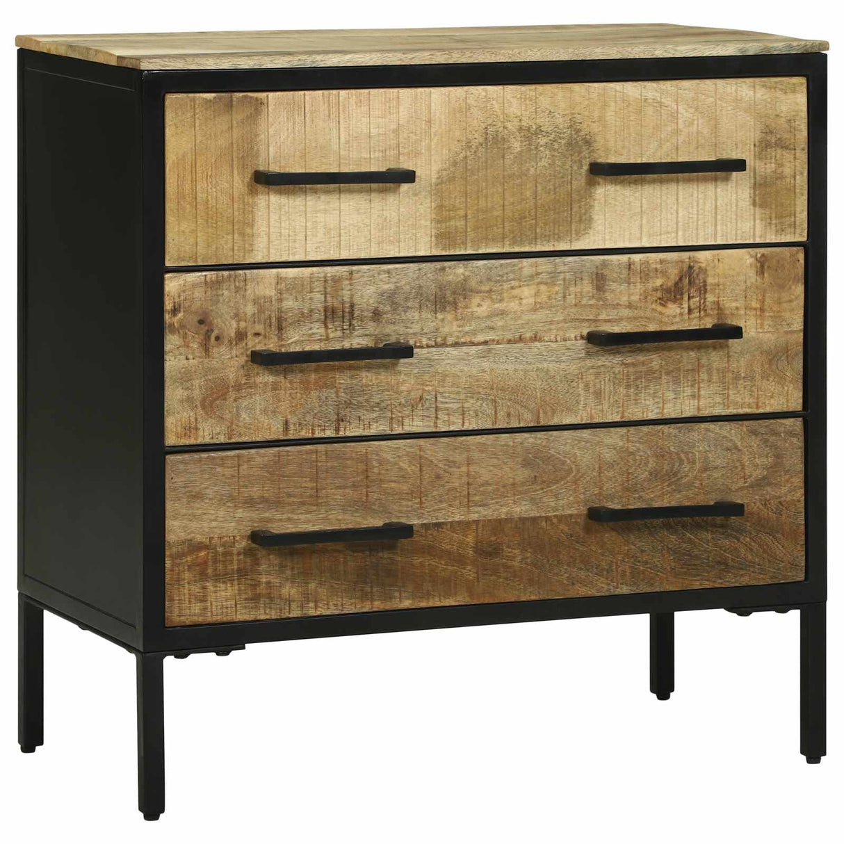 vidaXL Sideboard with Drawer 70 x 35 x 70 cm Solid Mango Wood