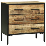 vidaXL Sideboard with Drawer 70 x 35 x 70 cm Solid Mango Wood