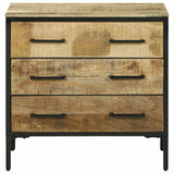 vidaXL Sideboard with Drawer 70 x 35 x 70 cm Solid Mango Wood