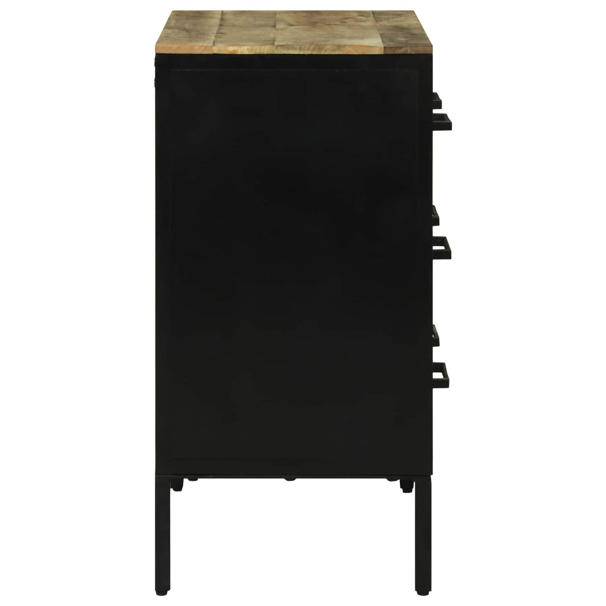 vidaXL Sideboard with Drawer 70 x 35 x 70 cm Solid Mango Wood