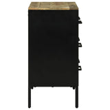vidaXL Sideboard with Drawer 70 x 35 x 70 cm Solid Mango Wood