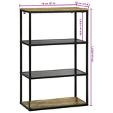 vidaXL Boekenkast 70 x 35 x 110 cm Massief mangohout