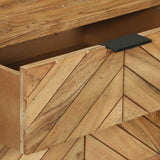 vidaXL Wandtafel met lade Bruin 90 x 35 x 75 cm Massief Acacia Hout