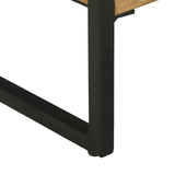 vidaXL Wandtafel met lade Bruin 90 x 35 x 75 cm Massief Acacia Hout