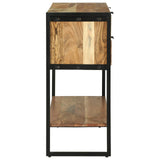 vidaXL Wandtafel met lade Bruin 90 x 35 x 75 cm Massief Acacia Hout