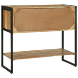 vidaXL Wandtafel met lade Bruin 90 x 35 x 75 cm Massief Acacia Hout