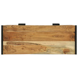 vidaXL Wandtafel met lade Bruin 90 x 35 x 75 cm Massief Acacia Hout