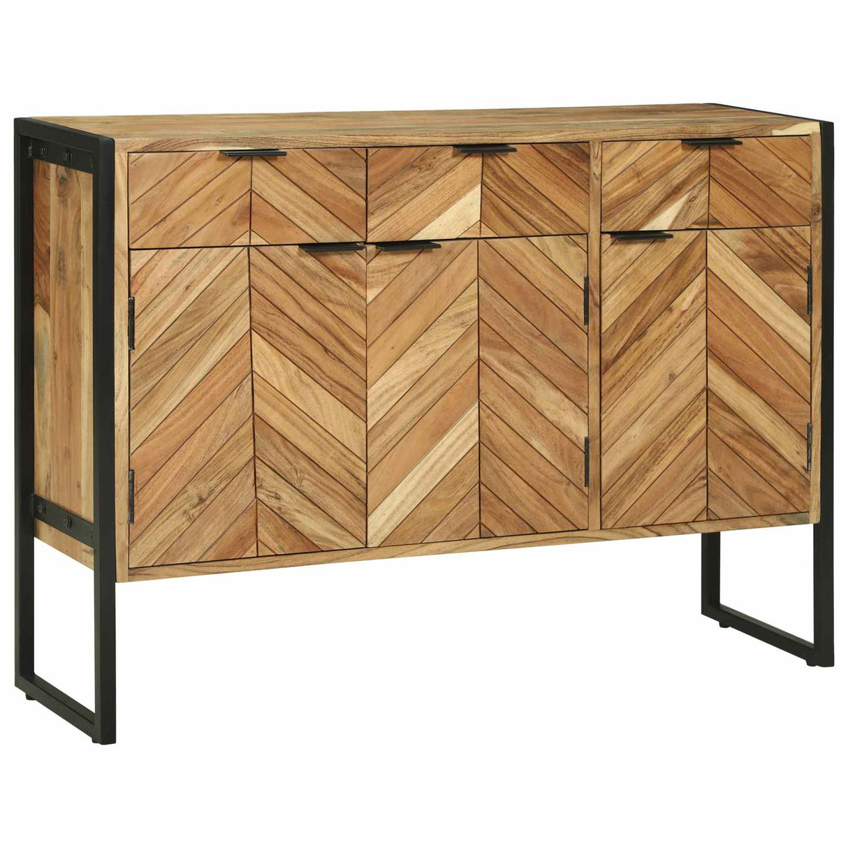 vidaXL Sideboard 100 x 30 x 75 cm Solid Acacia Wood