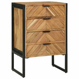 vidaXL Sideboard 100 x 30 x 75 cm Solid Acacia Wood