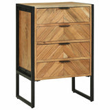 vidaXL Sideboard 100 x 30 x 75 cm Solid Acacia Wood