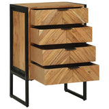 vidaXL Sideboard 100 x 30 x 75 cm Solid Acacia Wood