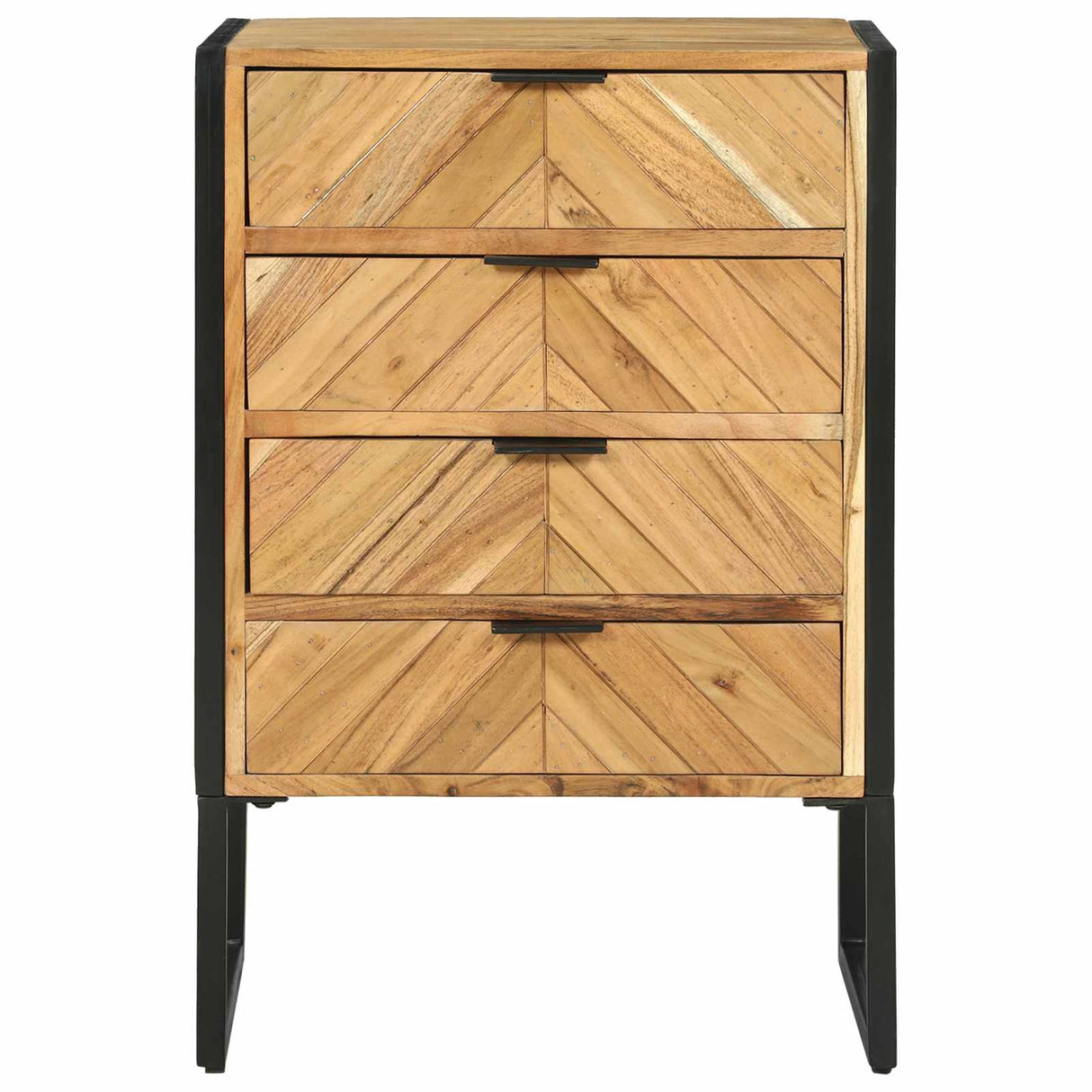 vidaXL Sideboard 100 x 30 x 75 cm Solid Acacia Wood