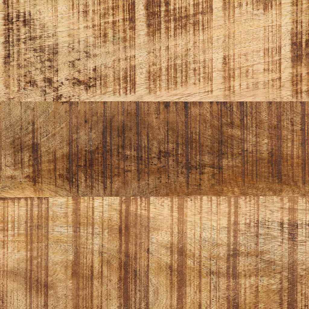 vidaXL Wandspiegel Zwart en Bruin 70 x 2 x 70 cm Massief Acacia Hout