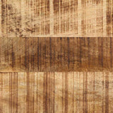 vidaXL Wandspiegel Zwart en Bruin 70 x 2 x 70 cm Massief Acacia Hout