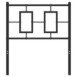 vidaXL Vervangend hoofdbord 75 cm metaal zwart