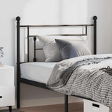 vidaXL Replacement Headboard 90 cm Metal Black