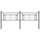 vidaXL Replacement Headboard 90 cm Metal Black