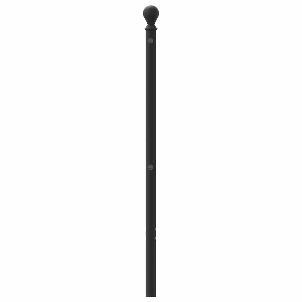 vidaXL Replacement Headboard 90 cm Metal Black