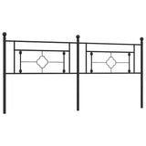 vidaXL Replacement Headboard 90 cm Metal Black