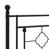 vidaXL Replacement Headboard 90 cm Metal Black